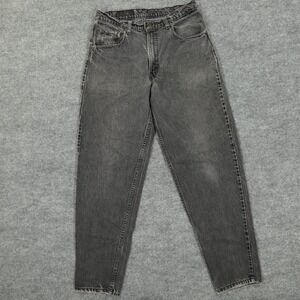 Vintage Levis Jeans Men 32x33 Black 560 Loose Baggy Tapered USA 90s Tag 34x34